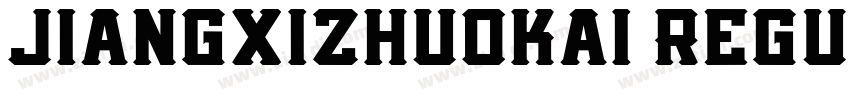 jiangxizhuokai Regul字体转换